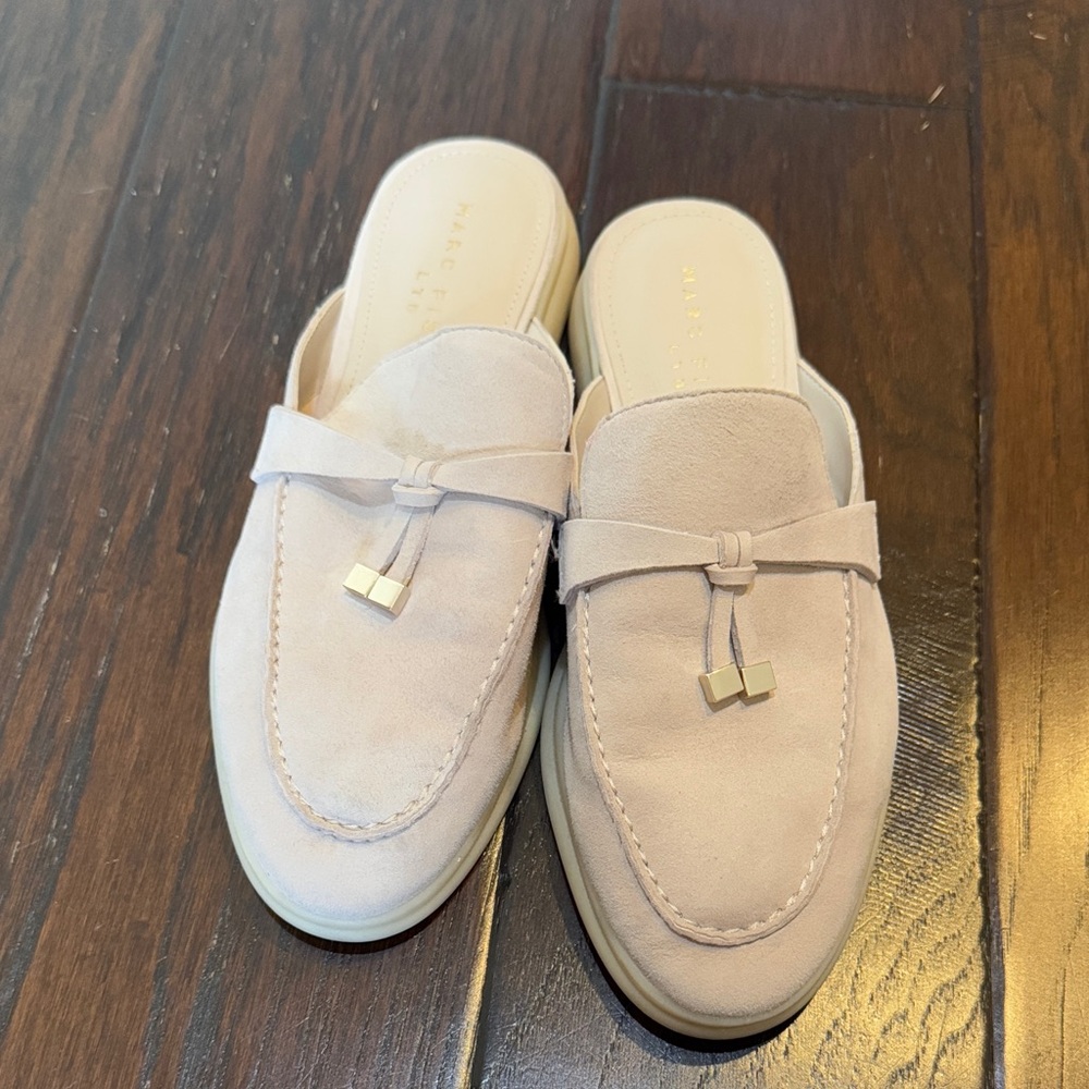 Marc Fisher Light Tan Slip-On Loafers